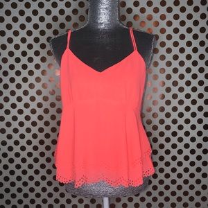Neon coral Papaya top